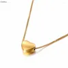 Pendentif Colliers Mode Tendance Petit Coeur Mignon Femmes Collier Couleur Or 361L En Acier Inoxydable Amoureux Bijoux Cadeau Saint Valentin Présent