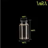 27*50*14mm 15ml Small Transparent Glass Bottles With Screw Black Aluminum Cap Jars Empty Vials Container 100pcsgood qty Gueej