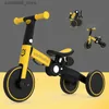 Bicicletas Ride-Ons portátil bebê trike 5 em 1 criança pedal triciclo duas rodas equilíbrio scooter carrinho ao ar livre indoor trolley presente para crianças q231103