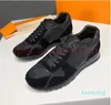 Designer RUN AWAY Sneakers Heren Schoenen Kalfsleer Retro Sneaker Fashion Look Outdoor Running Trainers Splicing Styling Schoenen maat