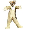 Halloween Long Fur Fox Dog Mascot kostym vuxen storlek tecknad anime temakaraktär karneval unisex klänning jul fancy performance party klänning