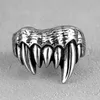 Cluster ringen beest monster tanden roestvrij staal heren hiphop persoonlijkheid voor mannelijk vriendje biker sieraden creativiteit cadeau Wholes286T