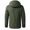 Daunenparkas für Herren, Euro-Größe, Herren-Winter-Freizeitjacken, mit Kapuze, samtverdickter warmer Mantel, Herrenhemd, Baumwolle, lockerer Langarmmantel 231017