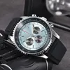 Designer Men New Quartz Movement Watches High Quality Watch Multi-function Chronograph Montre Clocks Free Shipping