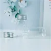37*70*24 mm 50 ml szklane butelki aluminiowe przezroczyste przezroczyste płynne prezent pojemnik na cukierki pusty słoiki życzeniowe 12pcsgood Qty dwmgb