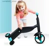 Cyklar Ride-ons 3 av 1 barn Scooter Tricycle Baby Balance Cykeltur på leksaker Kids för att lära sig promenadskoter Toys för barn Q231017