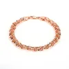 Link Bracelets Fashion Rose Gold Plated Bracelet Wave Twisted Rope Chain For Women Metal Wedding Party Jewelry Trend 2023