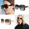 Gafas de sol de diseñador para mujer Gafas de sol de moda Compras Marco cuadrado Grabado de metal Impresión Gafas de sol para mujer Viajes de verano Vacaciones Z1664W Correa original