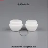 Promotion 50pcs/lot 5g Plastic Facial Cream Jar Empty Women Cosmetic 5ml Mini White Lid Pot 1/6OZ Small Eyeshadow Refillable Pothigh qt Pjlk