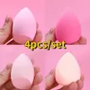 Svampar applikatorer Cotton 4pcsbag Make Up Blender Cosmetic Puff Foundation Powder Sponge Beauty Tools Fase Cut Makeup Sponge Makeup Accessories 231016