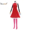 Amy Rose Cosplay Costume Red Dress Suit Women Girls Game Cosplay Outfit Rosy The Rascal Costume Halloween Party Role Play Dress