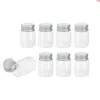 30ml Tiny Transparent Glass Bottles with Silver Screw Cap 30cc Cute Jars Vials DIY Craft 24pcsgood qty Sstjh