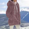 Frauen Hoodies Winter Mode Mantel Lässig Mit Kapuze Zipper Damen Kleidung Kaschmir Herbst Frauen Fleece Jacke Einfarbig Mäntel