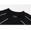 MENS PLUS STORLEK HOUDIES Sweatshirts 2023SS Spring and Summer Ny högkvalitativ bomullstryck Kort ärm Runda nackpanel T-shirt Storlek XS-L Color Black White 7788R