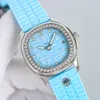 Kvinnor dyra diamantklocka patk umxc superb kvalitet klon mekanisk vaktkvinnor montre pateks luxe