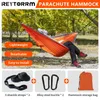 Hängematten Camping-Hängematte für Einzelperson, 220 x cm, Outdoor, Jagd, Überleben, tragbar, für Garten, Hof, Terrasse, Freizeit, Fallschirm-Hängematte, Schaukel, Reisen, 231013