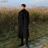 مزيج من الصوف للرجال 2023 العلامة التجارية الجديدة الربيع الخندق الكوري الكوري overcoat for long windbreaker streetwear men coat coat Outer Wear Clothingl231123