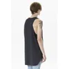 Hele mannen zomer hip hop verlengen lange tank top heren wit vest mode swag mouwloos katoen effen tops270q