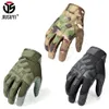 Tactical Army Full Finger Gloves Touch Screen Military Paintball Airsoft Combat Rubber Protective Glove Anti-Scid Men Women New 20224K