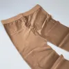 Leggings pour femmes, collants solides en soie, élastiques et respirants, taille haute, bas thermiques extensibles et moulants