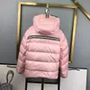 Cappotti per bambini con cappuccio rosa Piumino per bambini Felpe con cappuccio per bambini Spessa Capispalla calda Ragazza Abbigliamento per ragazzo cappuccio per bambini marchio di lusso top fasion 100% piumino d'oca bianca imbottitura nero argentato