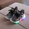 Boots Children Led Shoes Boys Girls Lighted Sneakers Glowing for Kid Green Black Baby with Luminous Sole 231017