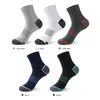 Chaussettes pour hommes de haute qualité décontracté respirant course sport 5 paires mâle coton hiver hommes grande Size38-45