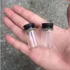 22 * 40 * 14mm 7ml mini garrafas de vidro tampa de parafuso de alumínio transparente recipientes cosméticos vazios frascos 100pcsgood qty dlkrg