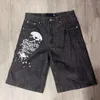 Shorts masculinos y2k verão moda retro esportes carga homens sweatpants casual solto ginásio feminino streetwear jean