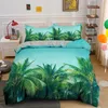 Conjuntos de cama Consolador Capa Tropical Folhas Botânicas Duvet Set Quilt Microfiber Decoração 231017