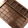 Stampi da forno Stampo in silicone 2 dimensioni Waffle Cioccolato Fondente Pasticceria Candy Bar Stampo Modalità torta Decorazione Accessori da cucina