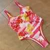 Designer Badpakken Vrouwen Bikini Sets Brief Print Badpakken Dames Sexy Bh Slips Ondergoed Pak