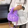 Girls 'Heart Inns Cartoon Little Monster Cute One Eyed Strange Plush One Shoulder sned Straddle Bag Mobiltelefon Bag Girls' Trendy Bag