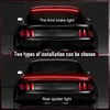 Car Tail Lights 1Pcs 120cm LED Spoiler Light For Car Universal Black Carbon Fiber Car Stop Signal Trunk Light Auto Rear Warning Tail Lights 12V Q231017