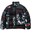 Herren Daunenparkas Hip Hop Bubble Jacke Parka Männer Japanischer Harajuku Anime Streetwear Mantel Winter Gepolsterter Warmer Steppmantel Mann Y2K Frauen 231017