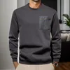 Felpe con cappuccio da uomo Felpa con zip a quarti Manica lunga da uomo Trend Sciolto Casual Girocollo Pullover Felpa con cappuccio Maglione a righe