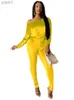 Women's Jumpsuits Rompers Women Sexy Stretch One Shoulder Velour Jumpsuits Long Bat Sleeve Solid Bodycon with belt Autumn Fashion Jumpsuit Streetwear NewL231017