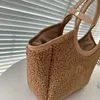 Lambswool Tote Bag Top Handle Shopping Bag Women Luxurys Handbags Fashion Basket Totes Large Shoulder Clutch Bags Purse 231017