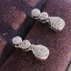 Collier et boucles d'oreilles ensemble 3 pièces Pack 2023 arrivée conception Unique couleur argent bijoux de mariée pour les femmes cadeau de noël E006-R006-X006