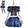 Cosplay Anime Love Chunibyo Autres délires Takanashi Rikka Cosplay Costume Perruque Sac Gothique Lolita Robe Halloween Carnaval Costume de Fête