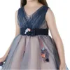 Girl Dresses Children's Dress Show Costume European och American Princess Slawing Shawl