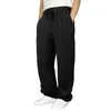 Pantalons pour hommes Hommes automne et hiver coton velours pantalons de survêtement poche à glissière chaud épais Jogging pantalon ample chaud Fitness Plus pantalons de sport 231017