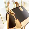 Designer ALMA BB Bags Women Handbag Purse Shoulder Crossbody Genuine Leather Sewing bag Lady Thread Shell tote With Box