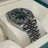 men watch Datejust 41 Steel White Gold Mint Green Dial Automatic mens Watch 126334