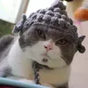 Dog Apparel Pography Props For Pets Soft Funny Handmade Buddha Hat Cats Cute Pet Cosplay Headgear With Feline Special