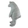 Costume de mascotte d'ours polaire blanc d'Halloween, tenues de personnage de dessin animé de qualité supérieure, costume unisexe pour adultes, tenue d'anniversaire, de Noël, de carnaval, robe fantaisie