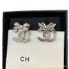 Stud Designer Jewelry Earrings Bow Knot Earrings Female Cool Cute Sweet Fairy Anti