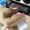 Designer Tazz Slippers Australië Laarzen heren damesschoenen mode laarsjes warm Suède Shearling Tasman platform Slipper Kastanje Heren Enkel sneeuw Boo