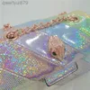 Cross Body Kurt Geiger Ny ankomst Shiny Glitter Mini Rainbow Handbag Colorful Sequin Cross Body Designer Bagqwertyui879