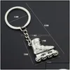 Keychains Lanyards Keychains Fashion Accessories Creative Gift Cartoon Ice Skate Roller Skates Metal Keychain Pendant Rink Promotion DHD4O